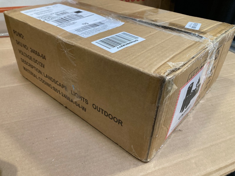 Photo 1 of SOROP RGBW Low Voltage Landscape Lights 5W Color Changing Pathway Lights 12-24V Dusk to Dawn Timer Cast-Aluminum Multi-Color Landscape Path Lighting IP66 Waterproof for Halloween Christmas, 4 Pack