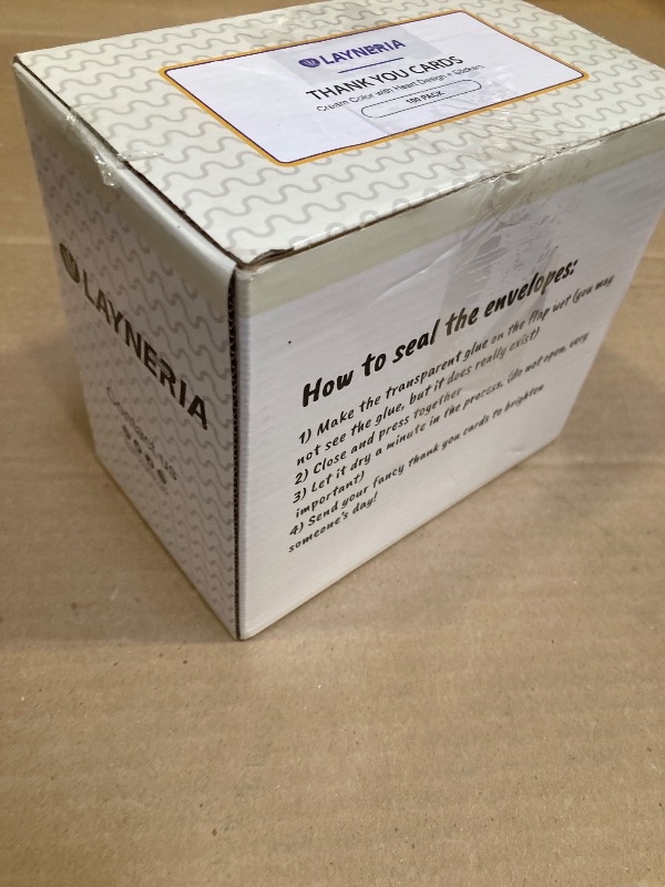 Photo 1 of 100 Bulk Thank You Cards with Kraft Envelopes and Stickers - 4 Minimalistic Designs Blank Thank You Notes with Envelopes and Heart for Business Wedding Bridal Gift Baby Shower Business Graduation