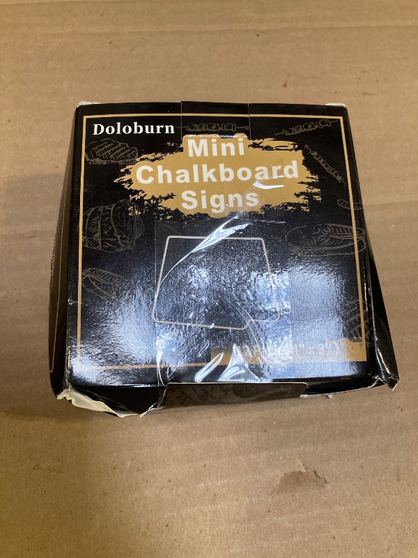 Photo 1 of 12 Pack 4"x3"Mini Chalkboard Signs for Chalk Sign for Food - Party - Buffet - Table Sign Chalkboard - Wedding - Bakery - Small