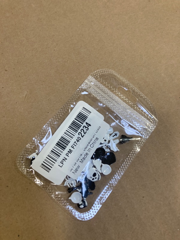 Photo 1 of 52 Pcs 3D Halloween Nail Art Charms, CYHYII Pumpkin Spider Skull Skeleton Cross Alloy Black and White Nail Art Jewelry for Women Girls Halloween Nail Decoration DIY Crafts