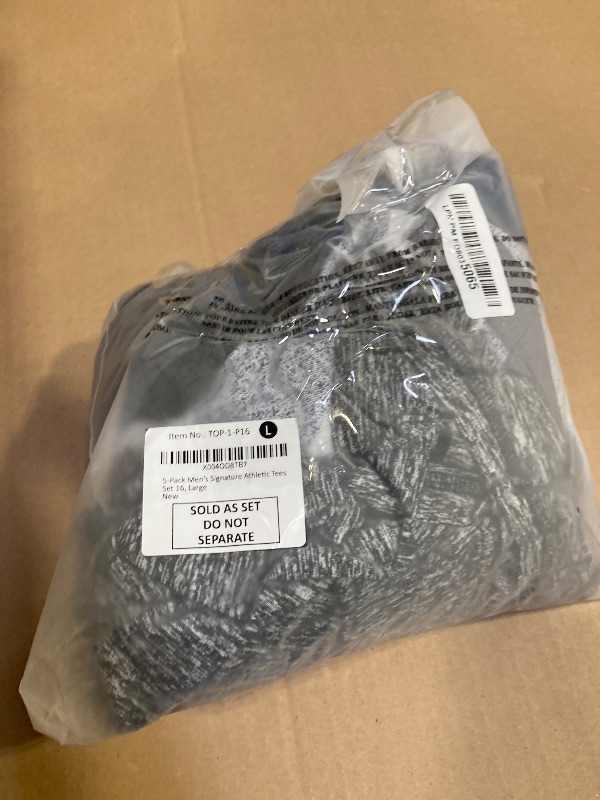 Photo 1 of 5 Pack Men’s Active Quick Dry Crew Neck T Shirts | Athletic Running Gym Workout Short Sleeve Tee Tops Bulk (Set 3, X-Large)