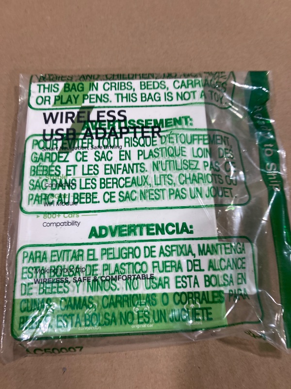 Photo 1 of 2-in-1 CarPlay and Android Auto Adapter with USB and Type-C Ports, Wireless CarPlay Adapter for iPhone iOS 10 and Above and Android 11 and Above(Silver)