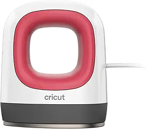 Photo 1 of Cricut EasyPress Mini for Heat-Pressing Small Objects like Shoes, Stuffed Animals, Hats and More, Features 3 Heat Settings & Precision Tip, Ceramic-Coated Heat Plate, Compact & Lightweight, Red