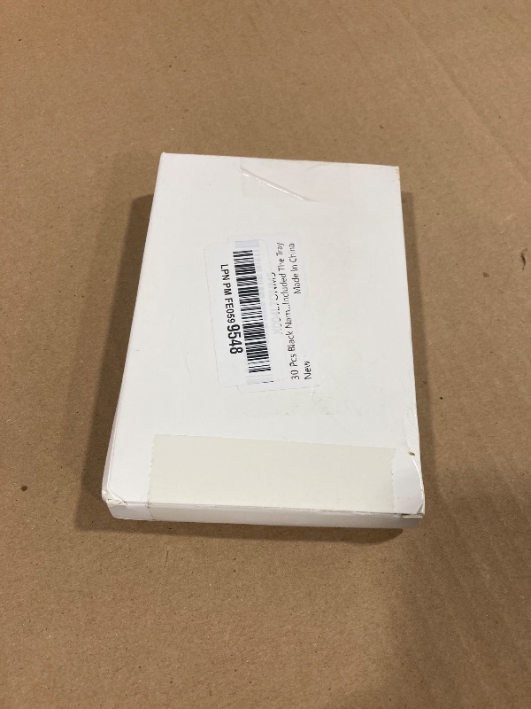 Photo 1 of 30 Pcs Black Name Badge Dividers 3" x 4"Trading Card Dividers Plastic with A-Z tab Alphabet Stickers Blank DIY Stickers Recipe Index Cards Tray Index Cards Organizer for Note ID Not Included The Tray