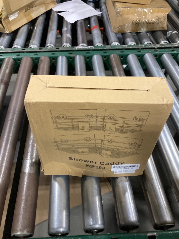 Photo 1 of Nieifi Corner Shower Shelves Stainless Steel, Adhesive Shower Caddy Basket Rack with Hooks, Rust Proof for Bathroom Shelf Shampoo Holder (Silver, 2 Pack)