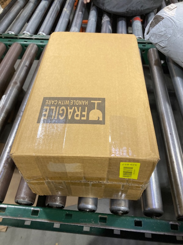 Photo 1 of 2 Gallon Glass Beverage Dispenser with Stand and Lid, 18/8 Stainless Steel Spigot - Glass Drink Dispensers for Parties - Mason Jar Drink Dispensers with Lids