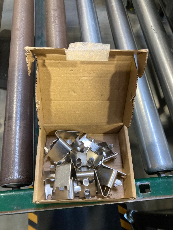 Photo 1 of 920158 Freezer Shelf Clip,Stainless Steel Shelf Clip for Refrigerator,Freezer Cooler Shelf Support,Replacement Shelf Square Buckles Clips (16)