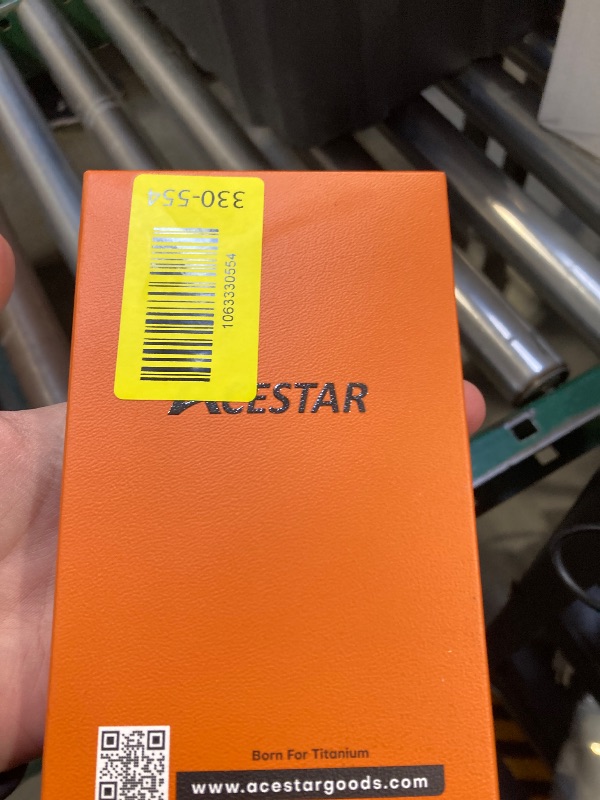 Photo 1 of ACESTAR Full Titanium Band Compatible with Apple Watch Ultra 3/2/1 49mm/Series 10 46mm, 24mm Wide Adjustable Links with Titanium Magnetic Clasp Connectors and DLC Coating