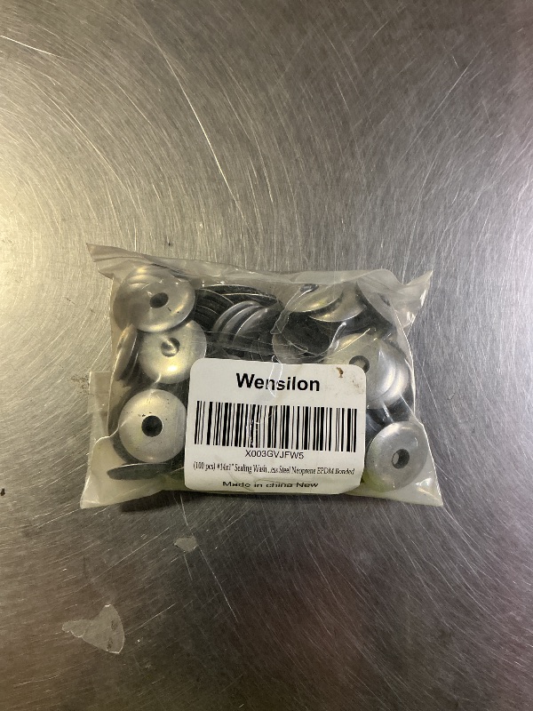Photo 1 of (100 pcs) #14x1 Sealing Washers 304 Stainless Steel Neoprene EPDM Bonded