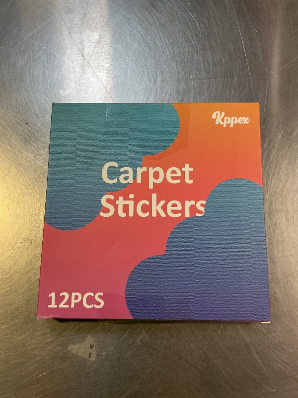 Photo 1 of [12 Pack] Rug Pad Gripper, Double Sided Non-Slip Rug Pads Rug Tape Stickers Washable Area Rug Pad Carpet Tape Corner Side Gripper for Hardwood Floors and Tile