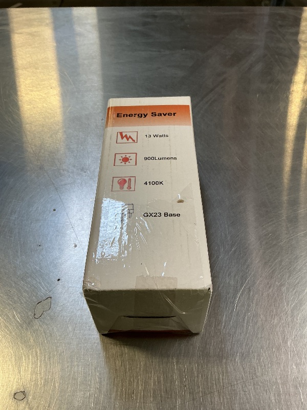 Photo 1 of (6 Pack) 13 Watt Single Tube 2 Pin GX23 Base,PL-13W GX23 4100K Compact Fluorescent Light Bulb, Replaces Philips PLS13W41, Sylvania CF13DS/841/ECO,PL13/SP41K