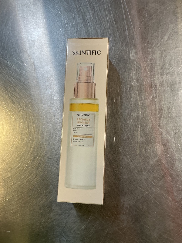 Photo 1 of ?SKINTIFIC Radiance Booster Serum Spray, Hydrating Face Mist with Bifida Ferment & Squalane, Instant Dewy Glow, Soothes Skin, Vegan Skin Care, All In One Mist 3.3 fl oz