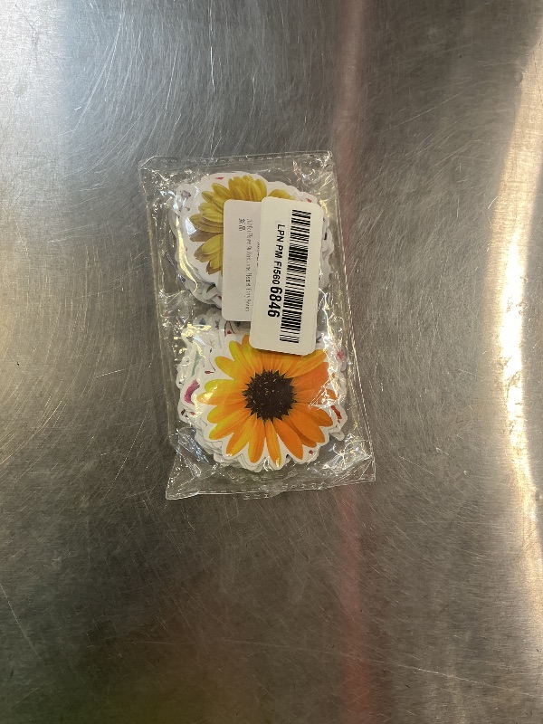 Photo 1 of 100 Pcs Flower Stickers, Vinyl Waterproof Flower Stickers for Water Bottles, Laptop, Notebook, Scrapbook, Luggage, Cell Phone, Helmet, Party Favors