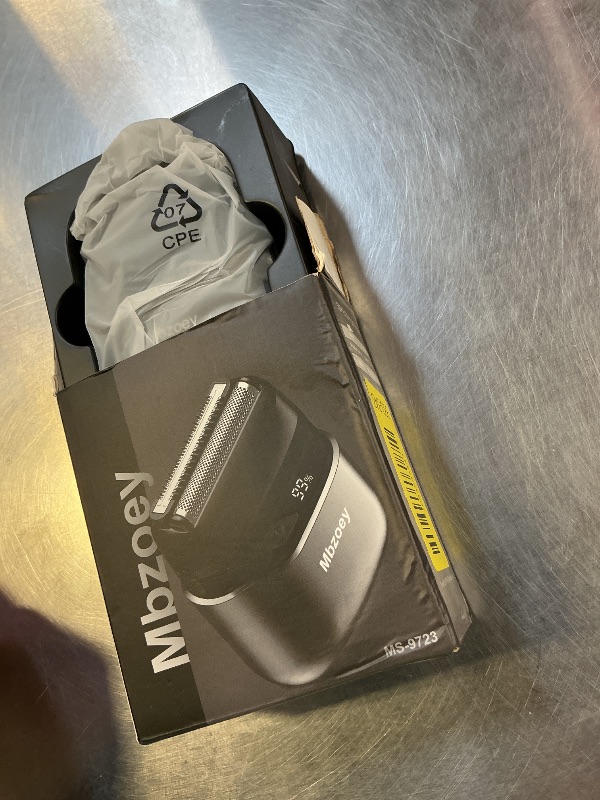 Photo 1 of Mbzoey Electric Foil Shavers for Men: Mini Electric Razor for Face - IPX7 Waterproof Cordless Razor with LED Display & Fast Charge - Micro-Comb Technology & Precision Blades, Black