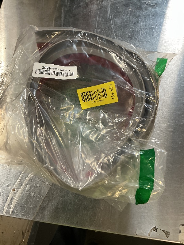 Photo 1 of 1/2" to 3/5" Height Threshold Ramp - Rubber Threshold, Floor Transition Strip, Door Strip, Wheelchair Ramp, Carpet to Tile Strip (Gray Oak Ash, 40 inches)