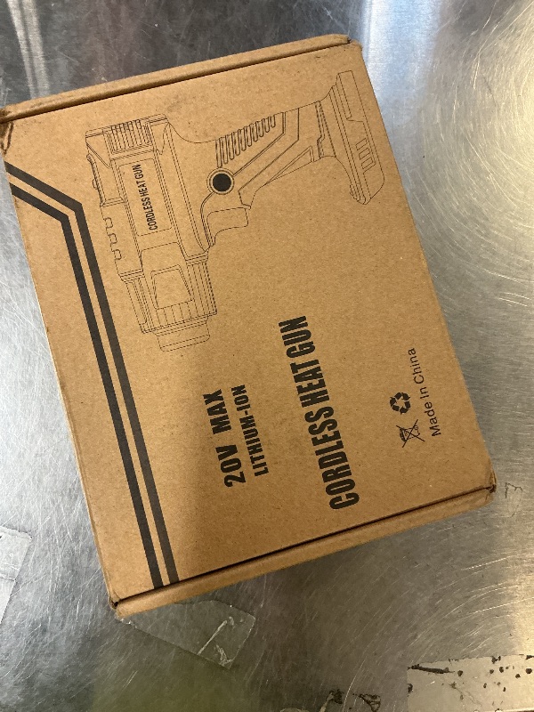 Photo 1 of ?380W?1022°F & 572°F?Cordless Heat Gun Compatible with Milwaukee M18 18V Battery, Portable Hot Air Gun Fast Heating Dual Temp with LED Light 4 Nozzles for Shrink Tubing, Resin, Vinyl Wrap (No Battery)