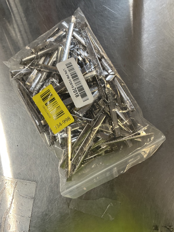 Photo 1 of 100 Pcs 3.1 Inch Silver DIY Hair Clips - Metal Alligator Clip for Hair Care Styling Tools, Arts & Crafts Projects, Women Styling