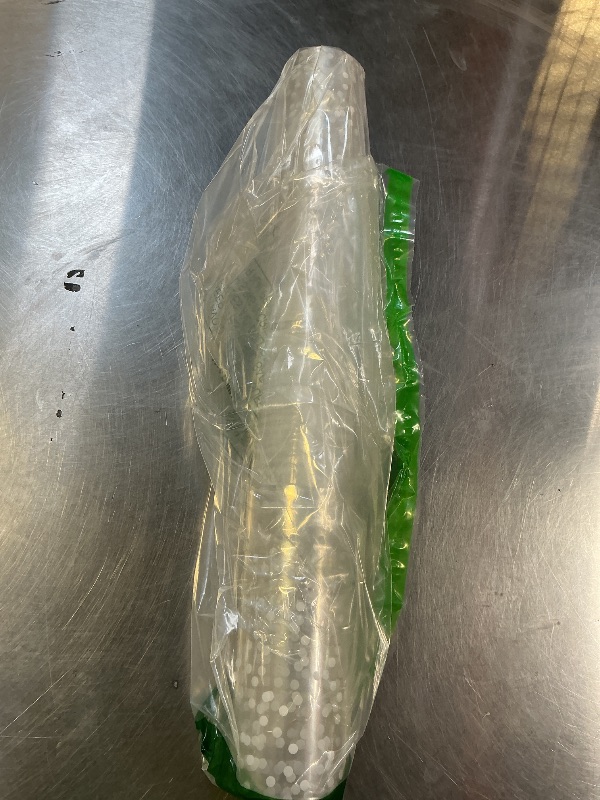 Photo 1 of 100 ftx34 in Extra Wide Clear Cellophane Wrap Roll with Irregular White Dot, Transparent Thicker Cellophane Roll, Gift Baskets Wrap Cellophane Film for Treats, Gifts, Holiday, Christmas Wrapping