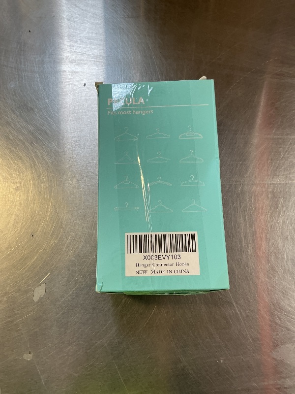 Photo 1 of 100 PCS Hanger Connector Hooks, Hangers Space Saving, Hanger Clips for Plastic Hangers(5 Color)