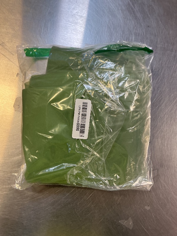 Photo 1 of 10x10ft Olive Green Tulle Backdrop Curtain with Lights String for Parites, Sheer Backdrop Curtains for Wedding Baby Shower Christmas Birthday Party Photo Shoot Decorations