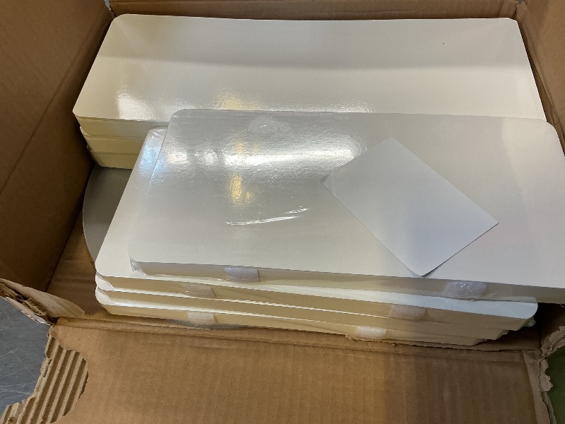 Photo 1 of Dyna-Living Cylinder Stands for Party 7PCS Foldable Cylinder Pedestal Stands Display for Wedding, Cake Pedestal Stand with Acrylic Plate, Round White Cylinder Column Table Roman Pillar for Wedding