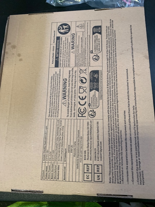 Photo 1 of 12 IN Clear Acrylic Display Riser Shelf with LED light,3 Tier Display Step Shelves Holder, Perfume Cologne Organizer Holder,Pops Toys Figures, Clear Cupcake Riser, Dessert Shelf, Decoration on