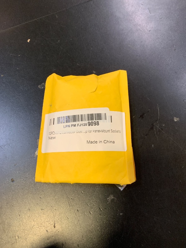 Photo 1 of 12PCS M12 Connector Dust Cover for Male Connector, M12 Socket Panel Mount Dust Thread Cap Plastic Screw Caps, Screw Waterproof Lid Plug Protection Cap for Panel-Mount Sockets