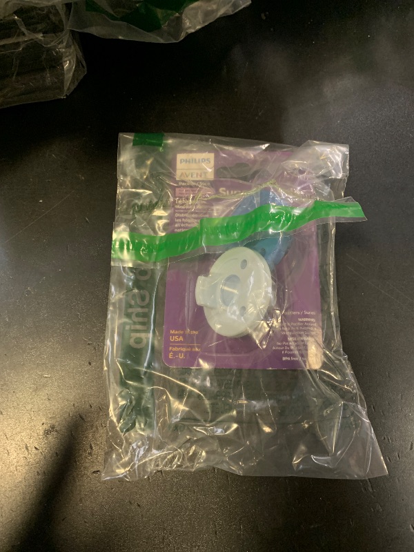 Photo 1 of *2 PCS ONLY** Philips Avent Soothie Orthodontic Baby Pacifiers, 100% Silicone Pacifiers, One Piece, BPA-Free, for Babies 3-18 Months, Sky Blue and Light Blue, Model SCF192/71