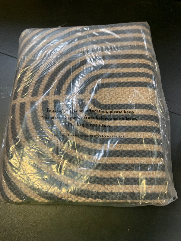 Photo 1 of Lahome Modern Rainbow Easy Jute Rug, 3x5 Washable Rugs for Entryway Farmhouse Black Patio Carpet, Non Slip Indoor Door Mat Contemporary Outdoor Porch Carpet for Laundry Guestroom Room Decor