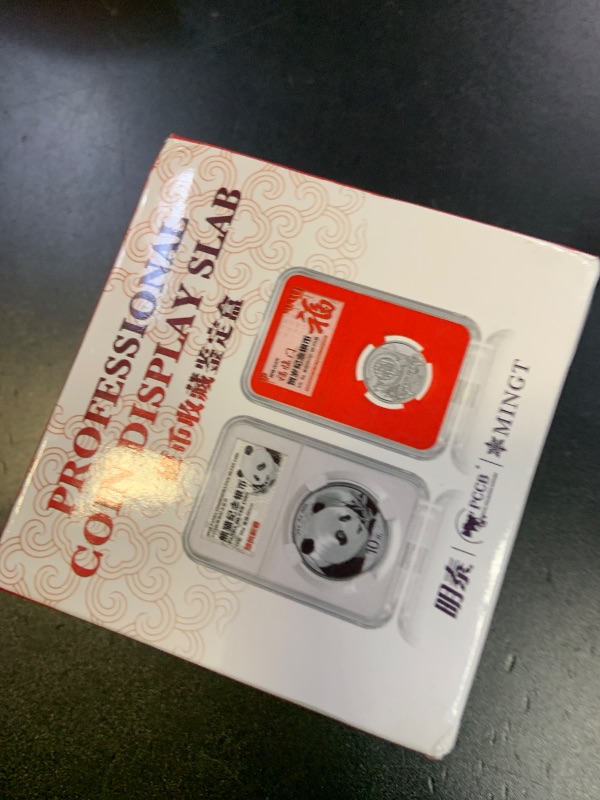 Photo 1 of 10-Pack 18mm Coin Slab Display Holder, Clear Acrylic Storage Case for Seated Liberty, Barber, Winged Liberty (Mercury), Roosevelt Dimes and Other 18mm Coins, Four-Point Fixation Coin Collection Box