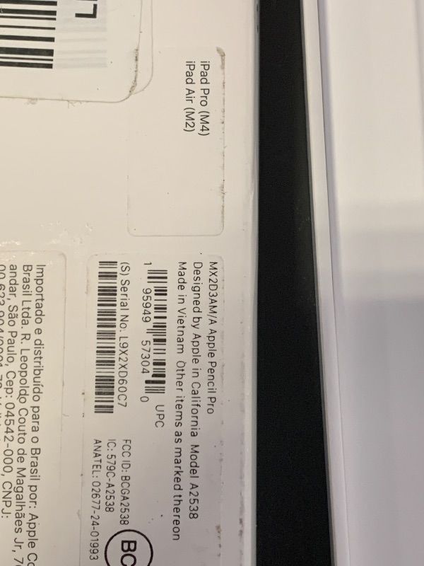 Photo 3 of Apple Pencil Pro: Latest Model - Device Compatibility Check Required - Pixel-Perfect Precision, Tilt and Pressure Sensitivity, Perfect for Note-Taking, Drawing, and Art. Charges and Pairs Magnetically