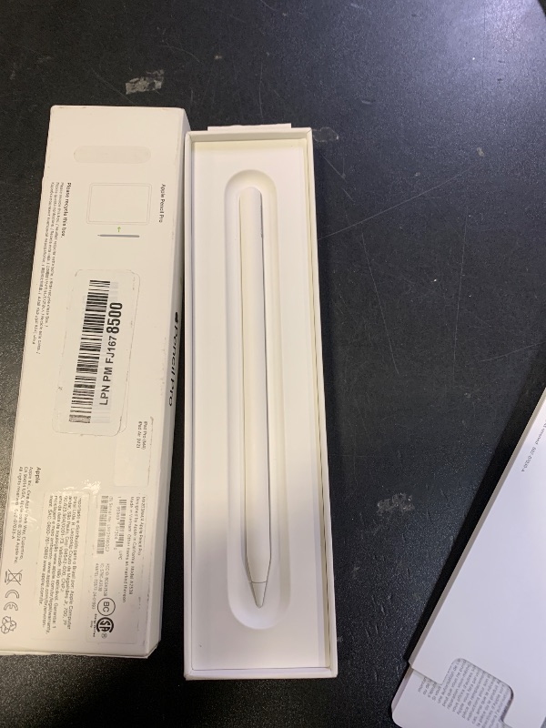Photo 2 of Apple Pencil Pro: Latest Model - Device Compatibility Check Required - Pixel-Perfect Precision, Tilt and Pressure Sensitivity, Perfect for Note-Taking, Drawing, and Art. Charges and Pairs Magnetically
