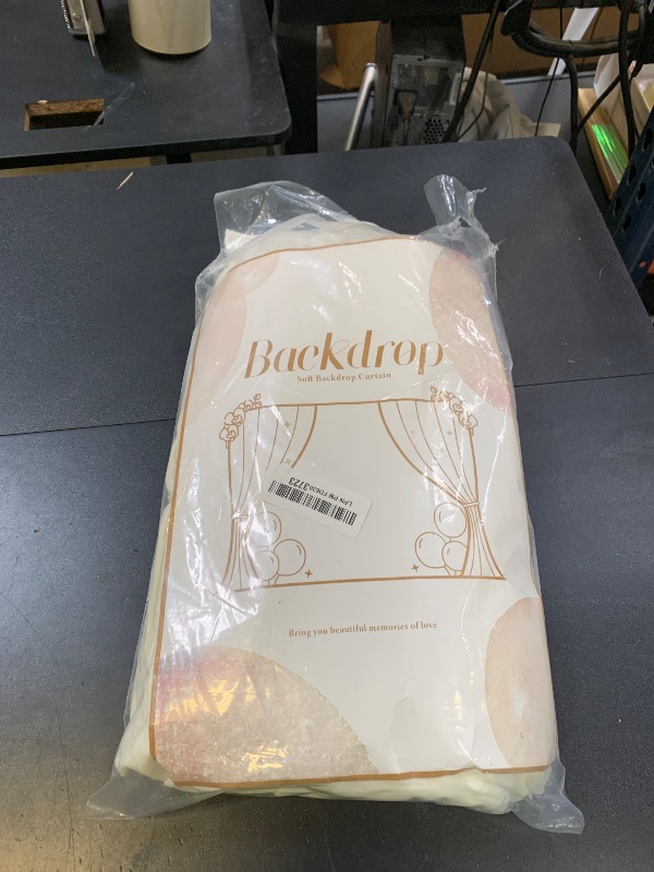 Photo 1 of 10 ft x 10 ft Wrinkle Free Ivory Backdrop Curtain for Wedding Parties, Polyester Ivory Photo Backdrop Drapes 2 Panels 5x10ft for Baby Shower Photoshoot Engagement Birthday Party Photography Background