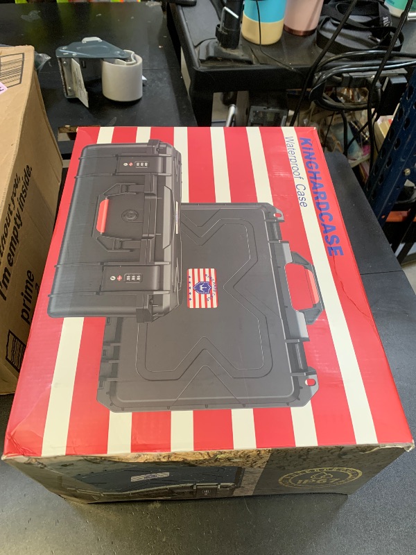 Photo 1 of Kinghardcase Built-In Lock TSA Gun Case for Handguns, 5 Pistol Case & 21 Magazines– Pre-Cut Multiple Pistols Heavy Duty WaterProof & Shock Proof, TSA Approved Firearm Travel Case with Desiccant