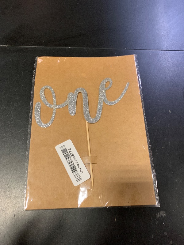 Photo 1 of "one" cake topper