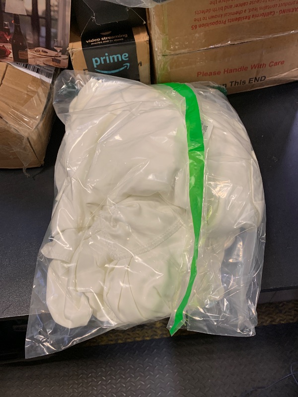 Photo 1 of 10 ft x 8 ft Wrinkle Free Ivory Backdrop Curtain for Wedding Parties, Polyester Ivory Photo Backdrop Drapes 2 Panels 5x8ft for Baby Shower Photoshoot Engagement Birthday Party Photography Background