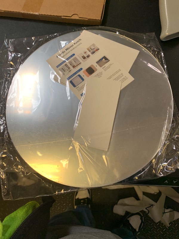 Photo 1 of 12PCS 8inch Round Mirrors for Centerpieces, Circle Mirror Centerpieces for Tables, Mirror Tiles for Wall Decor Table Wedding Centerpieces Mirror Plates for Candle Wedding Decorations DIY Craft