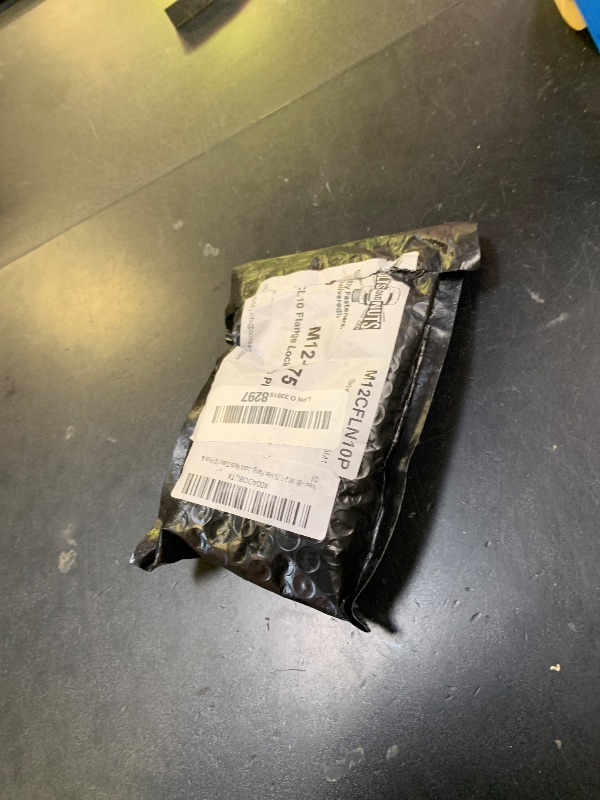 Photo 1 of (8) M12-1.75 Hex Flange Prevailing Torque Top Lock Nuts Class 10 Phos & Oil