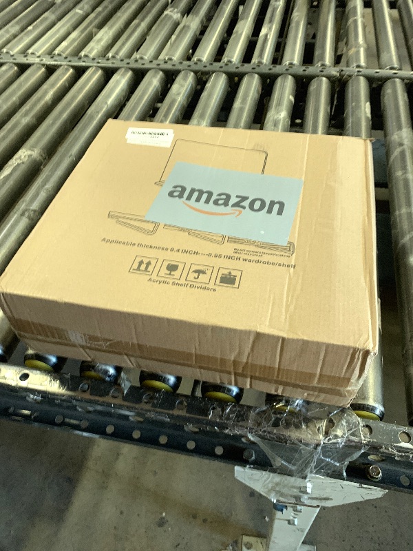 Photo 1 of 12 Inches Shelf Dividers for Closet Organization and Storage, 12 Pack Vertical Purse Organizer for Closet Adjustable Acrylic Bookshelf for Organization, Perfect for Sweater Shirts Handbags in Bedroom