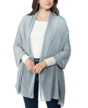Photo 1 of Jenni on Repeat Jersey Wrap Scarf, Created for Macy's - Heather Grey