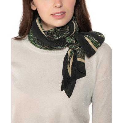 Photo 1 of Giani Bernini Snake-Print Pleated Square Scarf Choose Sz/Color: OS/Olive