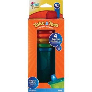 Photo 1 of Take & Toss Sippy Cups 10 Oz Toddler Cups – 4 Pack