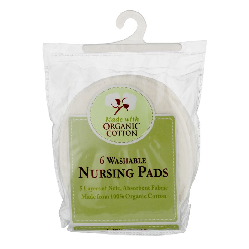 Photo 1 of TL Care Nursing Pads Made with Organic Cotton Natural Color 6 Count