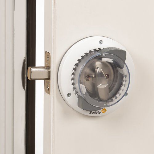 Photo 1 of Safety 1st White Plastic Secure Mount Deadbolt Lock 1 Pack