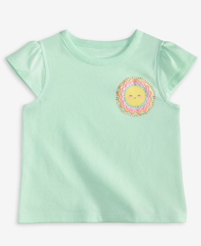 Photo 1 of First Impressions Baby Girls Sun Smile Graphic T-Shirt - Mint Zing - Size 24 Months