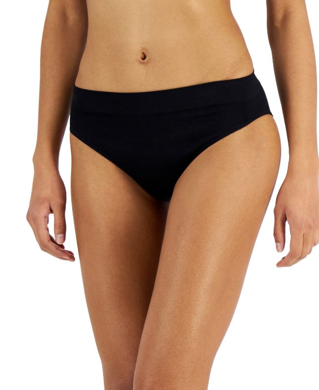 View 1 of Maidenform Women's Comfort Devotion Flawless No Show Thong Underwear - Black - Size XX-Large
