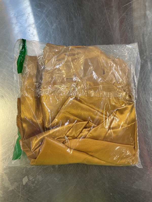 Photo 1 of 10ft x 10ft Gold Backdrop Curtains for Parties, Fabric Satin Background Curtain with Rod Pockets for Weddings, Birthday, Baby Shower, Photography, Graduation Party Backdrop Drapes, 2 Panels