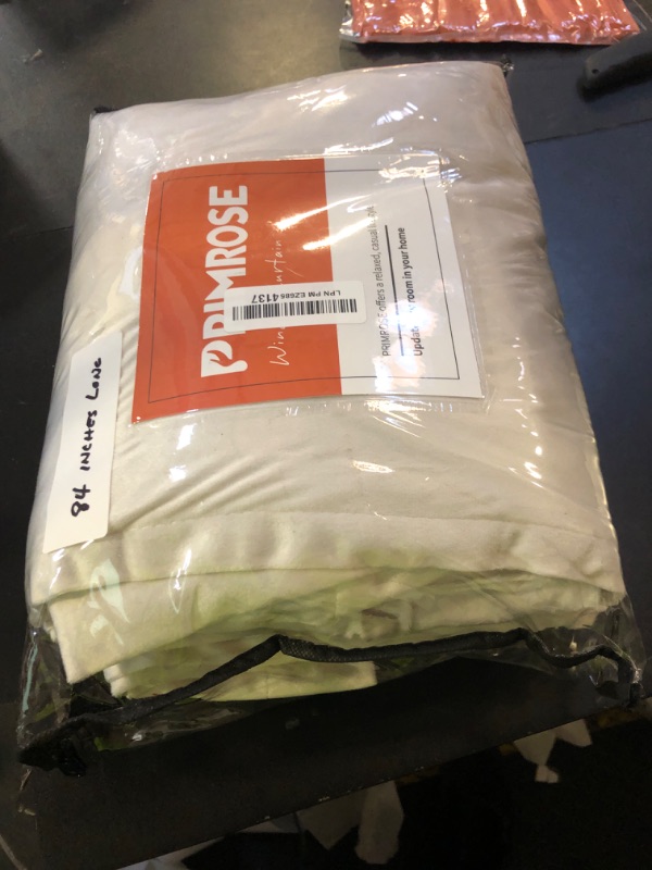 Photo 1 of 100% Blackout Ivory Off White Velvet Curtains 84 inch Long for Living Room,Set of 2 Panels Liner Rod Pocket Back Tab Thermal Window Drapes Room Darkening Heavy Decorative Curtains for Bedroom