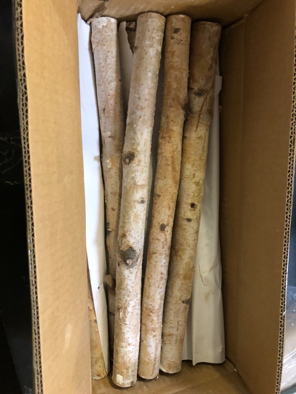 Photo 1 of 12 Pack Birch Logs for Fireplace Decorative,Birch Wood for DIY Crafts,Natural Birch Log for Decoration,Birch Branches for Fireplace Decor,Firebowl,Fire Pit(Logs:0.7''-1.6'' Dia.x16.5 Length)