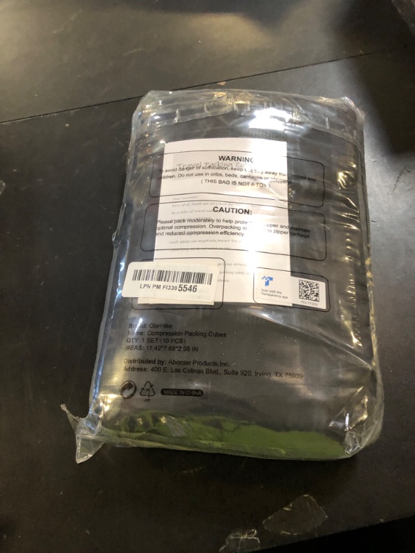 Photo 1 of 10 Set Compression Packing Cubes for Travel Essentials,Compressible Expandable Packing Cubes for Suitcase,OlarHike Luggage Organizer Bags for Travel,Handy Helper for Organizing Clothes(Black)